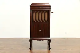 Edison Antique Pat. 1913 Model A200  Mahogany Phonograph & Records  #33086