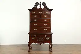 Traditional Mahogany Georgian Style Highboy or Chest on Chest #33885