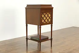 Edison Oak Antique Model A100 Diamond Disc Phonograph, Records #33699