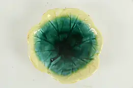 Victorian Majolica Antique 3" Butter Chip, Chips #35287