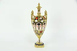 Traditional Imari Royal Crown Derby Two Handled Vase #35561
