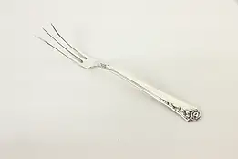 Sterling Silver Heirloom Damask Rose Pickle Fork 5.25" #36917
