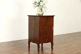 Oak Antique Collector File or Edison Cylinder Record Cabinet #36859