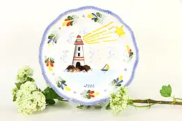 FAB Quimper Signed Plate, Hand Painted Brittany, France #37153