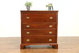 Cherry Antique 1830 Chest, Secret Pull Out Butler Secretary Desk  #31030