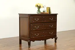 Oak Vintage Country French Hall or Linen Chest or Dresser #32698