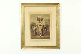 Strawberrys, Cries of London Antique Colored Engraving, Wheatley 25" #34334