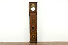 Hand Painted Antique Comtoise Morbier French Clock, Quartz Movement #33832