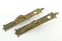 Victorian Pair of Antique Bronze Gothic Door Handles, Sargent #36169