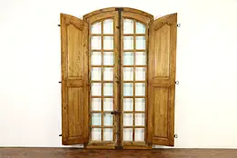 Pine Antique Architectural Salvage French Farmhouse Doors, 86" Shutters #36979