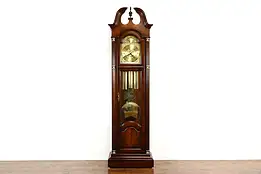 Howard Miller Vintage Mahogany Tall Case Grandfather Clock, Westminster #36802