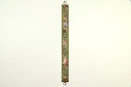 Servant Bell Pull, Needlepoint & Petit Point Figure, Bronze Mounts #32973