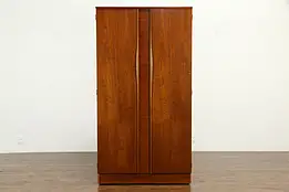 Midcentury Modern 1960 Vintage Teak Wardrobe Armoire Austinsuite London #34736