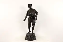 Agriculture, The Sower, Vintage Bronze Sculpture After F Milliot #35842