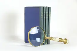 Set of Four Moroccan Leather & Gold Danish Books of Poetry, Karlfeldt #36303