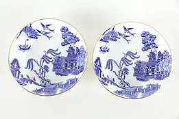 Coalport Pair of Blue Willow Berry Bowls #36327