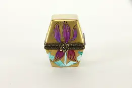 Porcelain Trinket or Keepsake Box, Hand Painted, Limoges France #36896