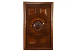 Quarter Sawn Oak Hand Carved Antique Salvage Architectural Panel #36828