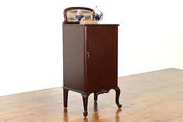 Sheet Music or Drawing File Mahogany Antique Cabinet, Swing Out Shelves #40047