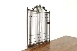 Industrial Architectural Salvage Antique Wrought Iron Gate Fragment #39628