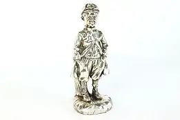 Vintage Silverplate Statue Victorian Boy Sculpture D'Argenta #39850