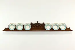 Gothic Antique Architectural Salvage Carved Oak Crest Fragment, Napoleon #41139