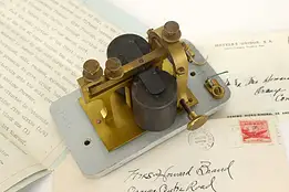 Northern Pacific Antique Morse Code Telegraph Sounder, Bunnell NY #41160