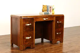 Art Deco Waterfall Vintage Desk, Dressing Table or Vanity, Joerns #41842