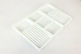 Set of Three Antique Milk Glass Dental Trays, Two Rivers WI #42233