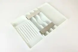 Set of Three Antique Milk Glass Dental Trays #42240