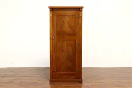 Arts & Crafts Antique Pearl Armoire, Bath Cabinet, Wardrobe or Cupboard #41513