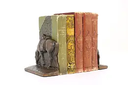 Pair of Grazing Horse Antique Bronze Finish Antique Bookends #42001