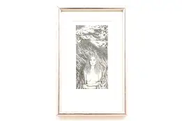 Nude at Night Vintage Numbered Artist Print, Doughty 12"  #42645