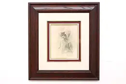 Victorian Baby Doll Vintage Art Print, Signed 23"  #42602