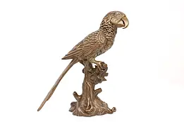 Farmhouse Statue Antique Bronze Parrot Sculpture signed Kauba #42631