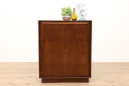Midcentury Modern 1960s Vintage Walnut Tall Chest or Dresser, Dillingham #41133
