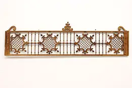 Victorian Antique Oak  Architectural Salvage Fretwork Panel Fragment #43165