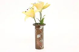 Arts & Crafts Antique Bronze & Sterling Silver Cup or Vase, Heintz #43704