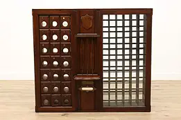 Victorian Antique Post Office Mail Boxes & Counter Architectural Salvage  #42904