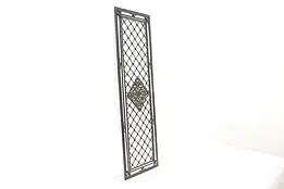 Renaissance Antique Architectural Salvage Wrought Iron Grate or Panel #44196