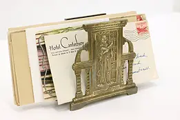 Neoclassical Antique Brass Letter Holder, Hippocrates #44297
