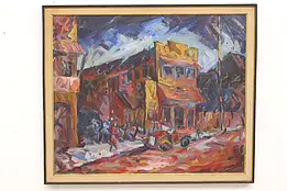 The Shop Vintage Original Oil Painting, Willard Kowallis 40"  #43633