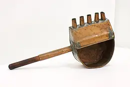 Farmhouse Antique Copper Wax or Tallow 5 Candle Mold Filler #43925