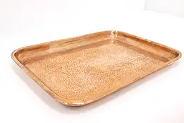 Farmhouse Antique Hand Hammered Solid Copper Serving Tray #45046