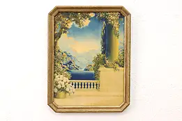 Art Deco Veranda on Lake Antique Art Print, R. Atkinson Fox 18" #44718