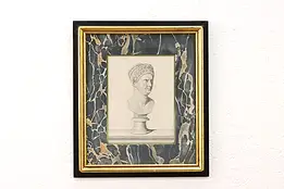 Roman Empress Matidia Original Antique 1748 Engraving, Campiglia 15" #44996