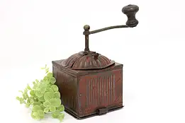 Farmhouse Antique Industrial Painted Coffee Mill or Grinder, Marca #44362