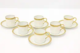 French Limoges Antique 6 Demitasse C/S Coffee Set #45254