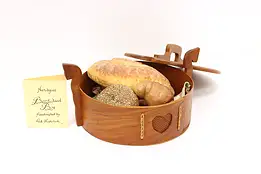 Norwegian Vintage Folk Art Keepsake Jewelry Box, Signed #45262