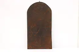 Renaissance Violinist Antique Embossed Leather Plaque #44949